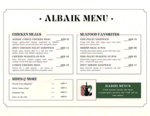 Al Baik UAE Menu with Prices (2025): Full List, Best Value Deals