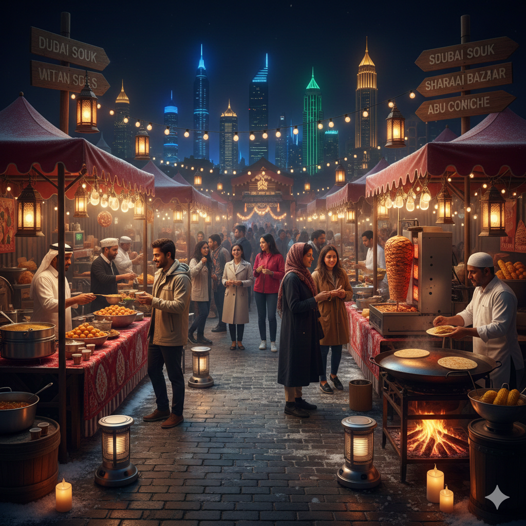 Must-Try Winter Street Foods in Dubai, Sharjah, and Abu Dhabi